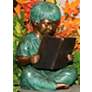 Henri Studios Storybook Boy 11"H Cast Brass Outdoor Statue