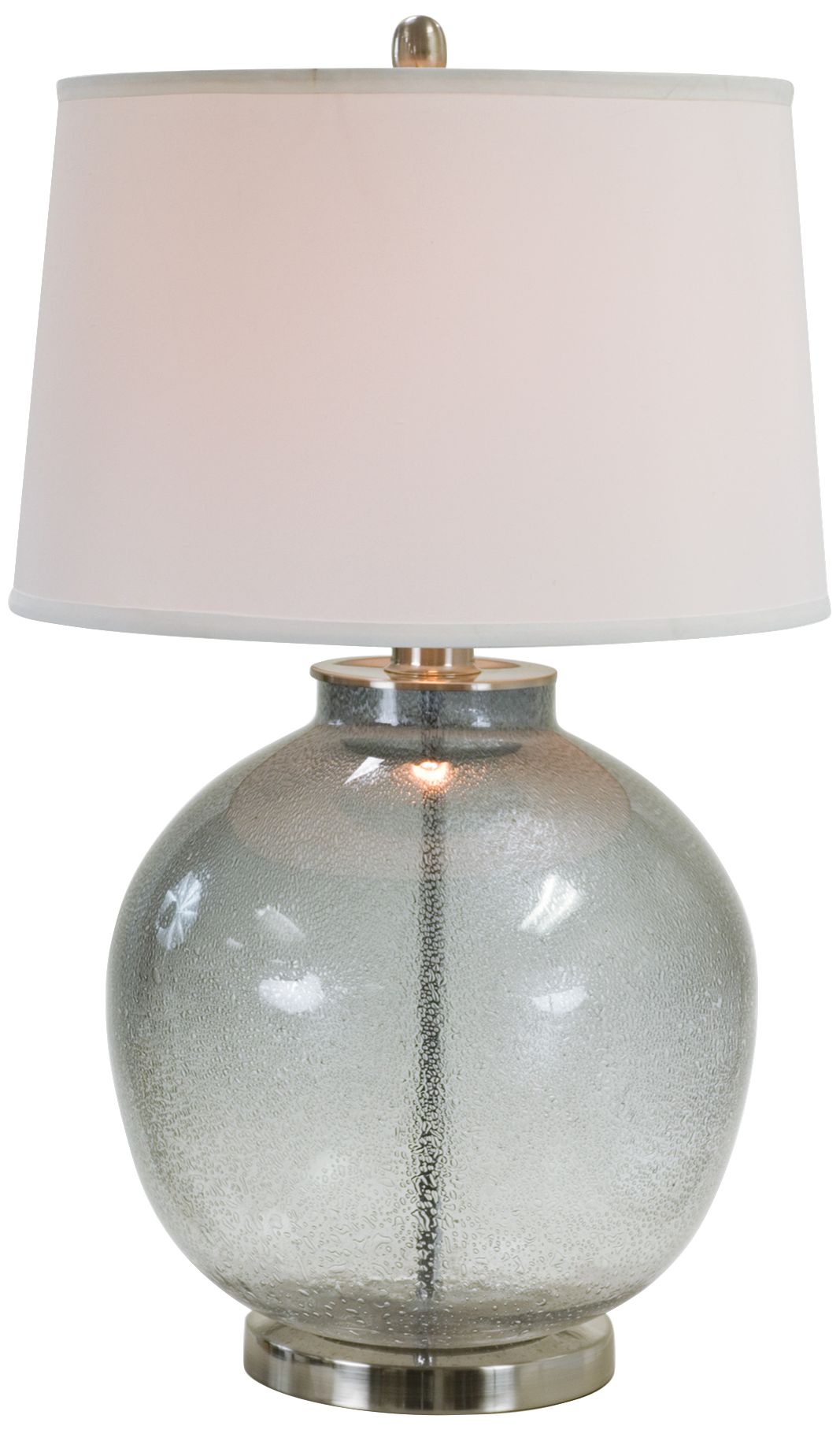 round glass lamp