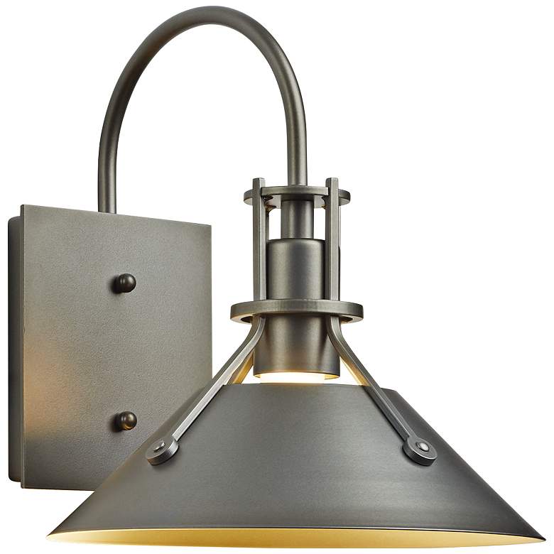 Image 2 Henry 10 1/2"H Coastal Dark Smoke Small Outdoor Wall Light more views