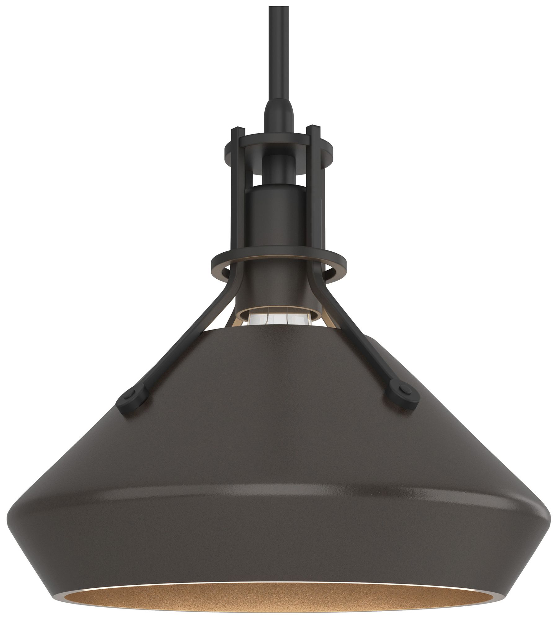 Henry 10" Wide Black Mini Pendant w/ Oil Rubbed Bronze