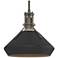 Henry 10" Wide Dark Smoke Mini Pendant with Black Shade