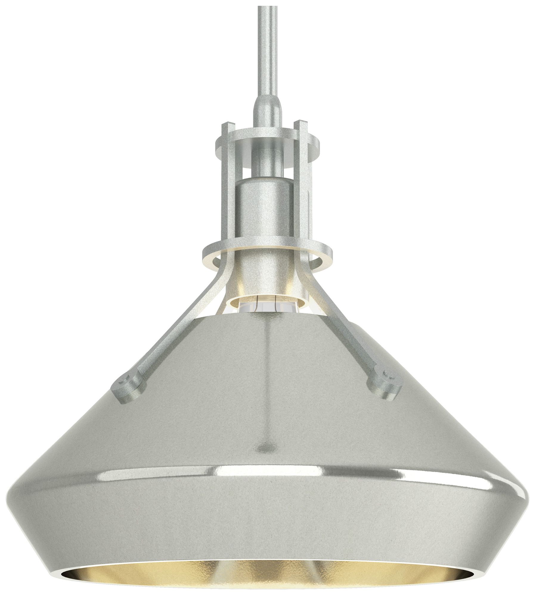 Henry 10" Wide Vintage Platinum Mini Pendant w/ Sterling