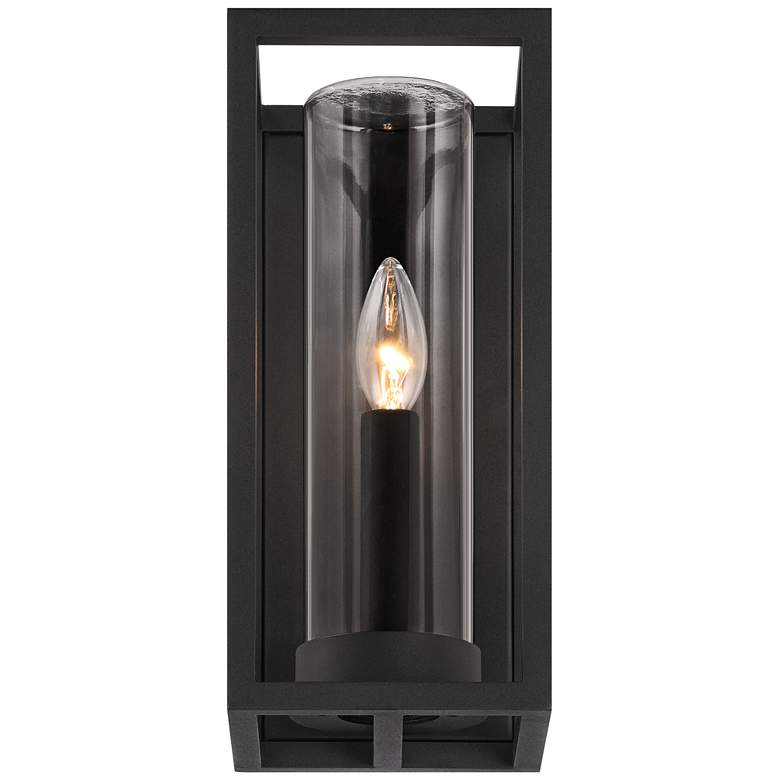 Image 5 Henry 12 1/2" High Sand Black Outdoor LED Wall Light Set of 2 more views