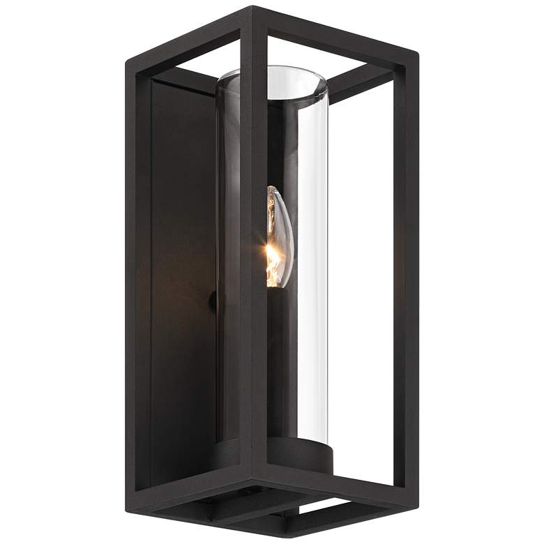 Image 7 Henry 12 1/2" High Sand Black Outdoor LED Wall Light Set of 2 more views