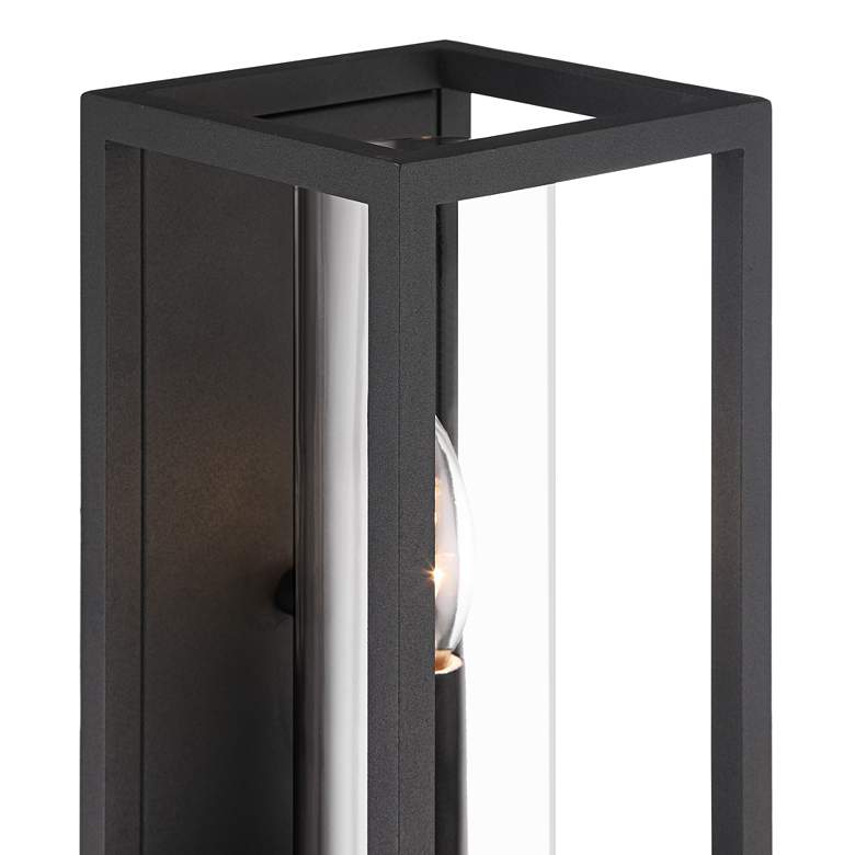 Image 2 Henry 12 1/2" High Sand Black Outdoor LED Wall Light more views
