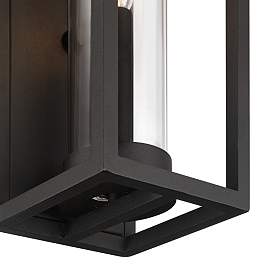 Image4 of Henry 12 1/2" High Sand Black Outdoor LED Wall Light more views