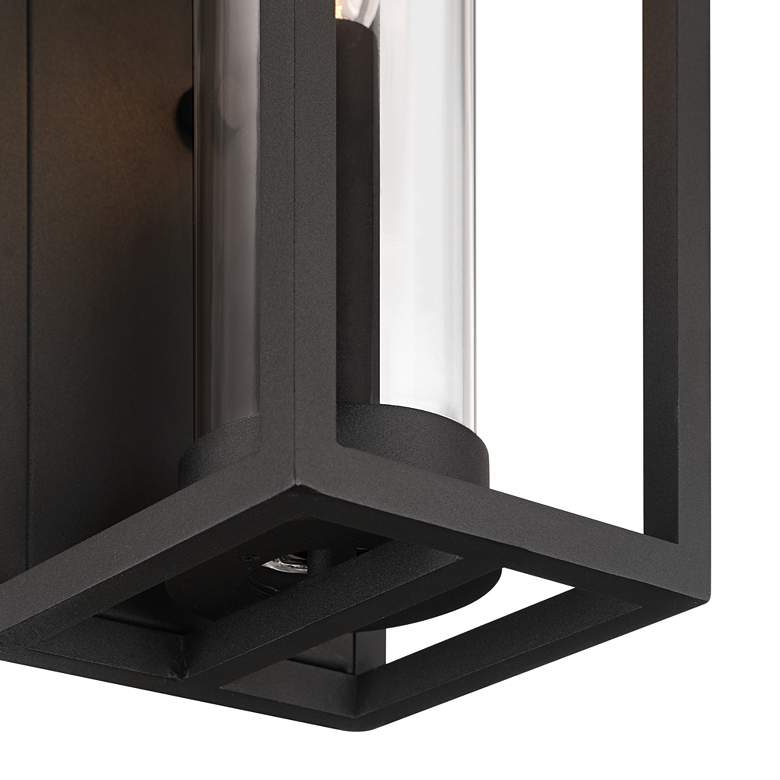 Image 4 Henry 12 1/2" High Sand Black Outdoor LED Wall Light more views