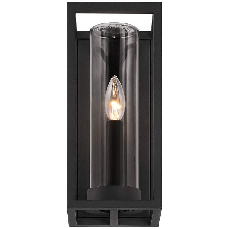Image 4 Henry 12 1/2 inch High Sand Black Outdoor LED Wall Light more views
