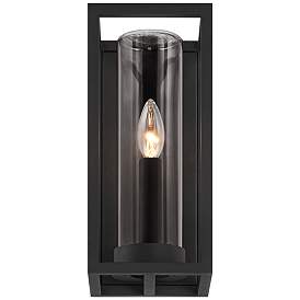Image5 of Henry 12 1/2" High Sand Black Outdoor LED Wall Light more views