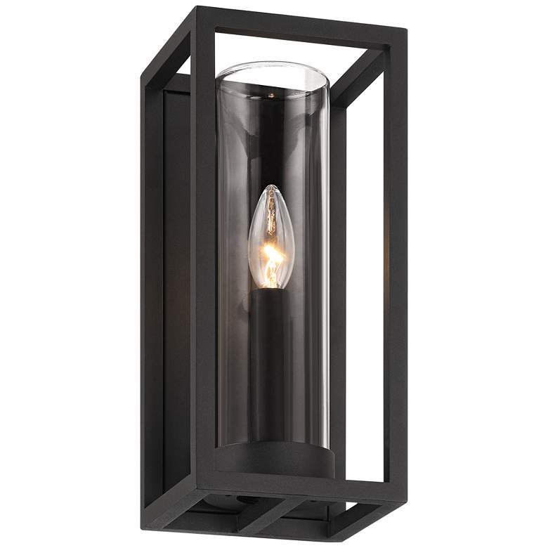 Image 5 Henry 12 1/2 inch High Sand Black Outdoor LED Wall Light more views