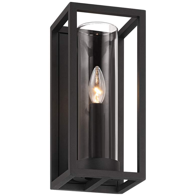 Image 6 Henry 12 1/2" High Sand Black Outdoor LED Wall Light more views