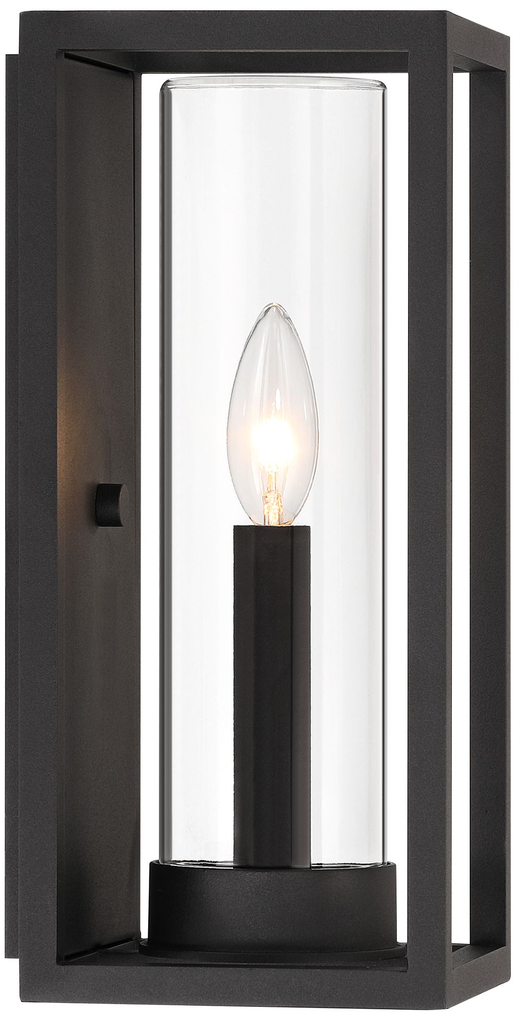 Henry 12 1/2" High Sand Black Outdoor LED Wall Light