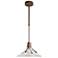 Henry 14.4" Coastal Bronze Long Outdoor Pendant with Clear Glass