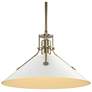 Henry 14.4"W White Accented Soft Gold Multi Height Pendant w/ Steel Sh