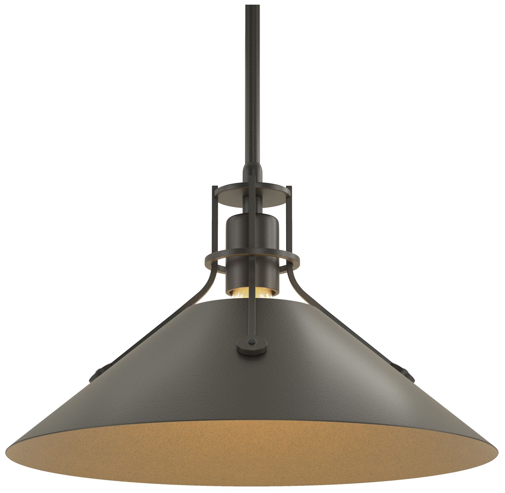 Henry 14" Wide Black Pendant w/ Black