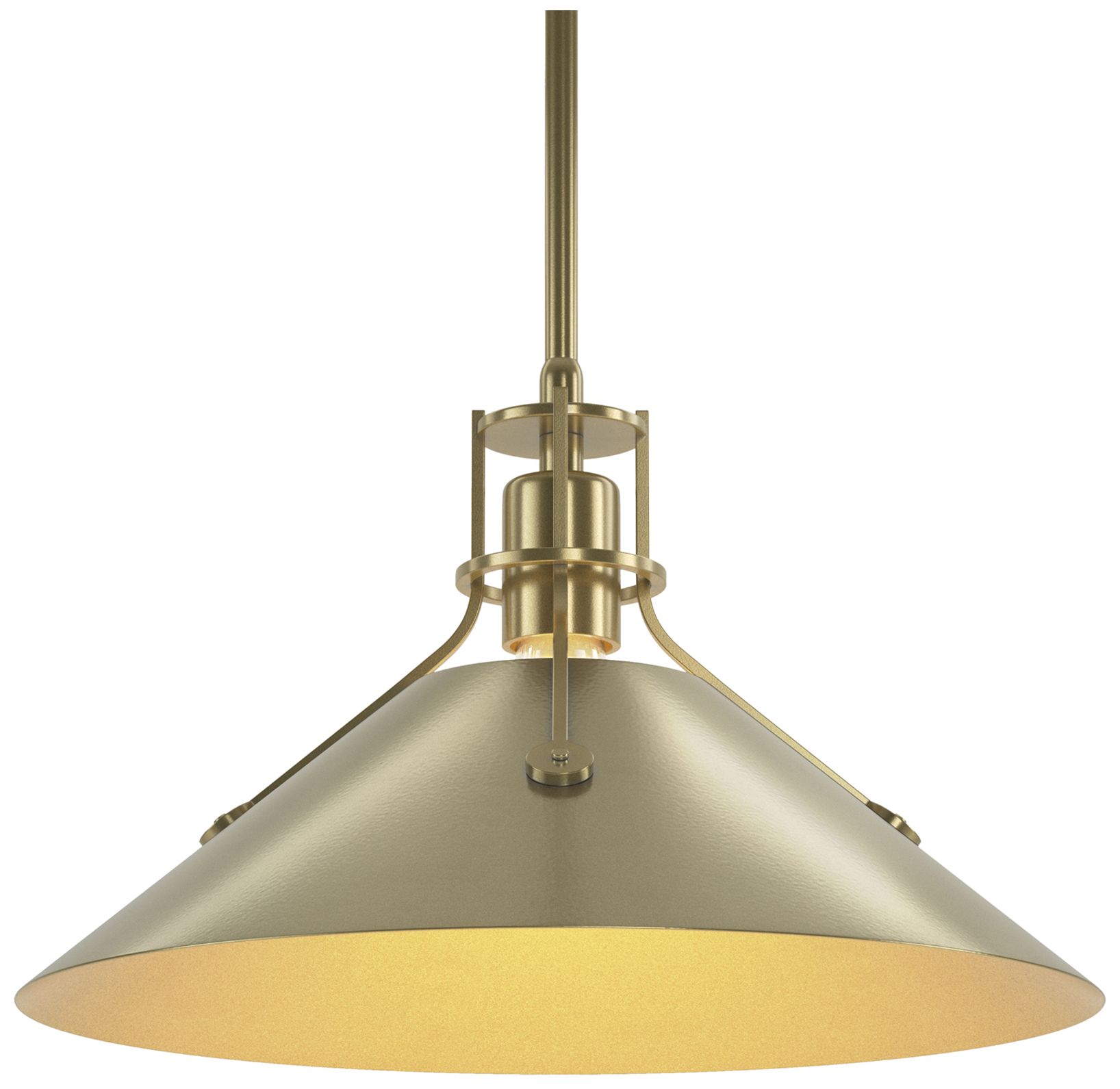 Henry 14" Wide Modern Brass Pendant w/ Modern Brass
