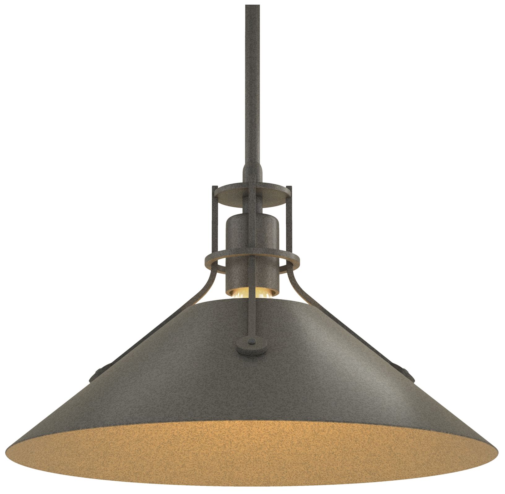 Henry 14" Wide Natural Iron Pendant w/ Natural Iron