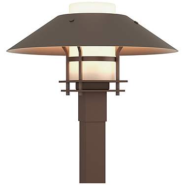 Henry 15.8"H Smoke Accented Bronze Outdoor Post Light w/ Opal Shade