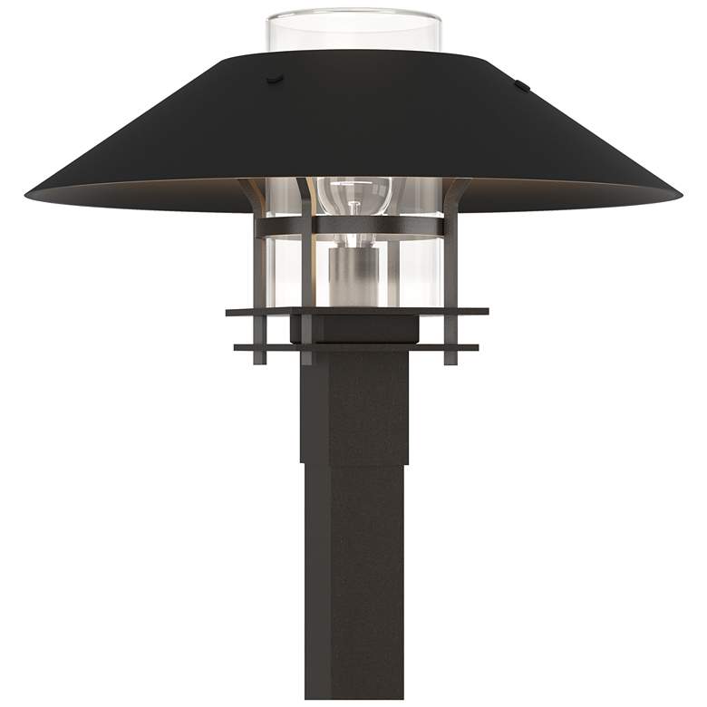 Image 1 Henry 15.8"H Black Accented Oiled Bronze Outdoor Post Light w/ Clear S