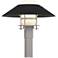 Henry 15.8"H Black Accented Steel Outdoor Post Light w/ Opal Shade