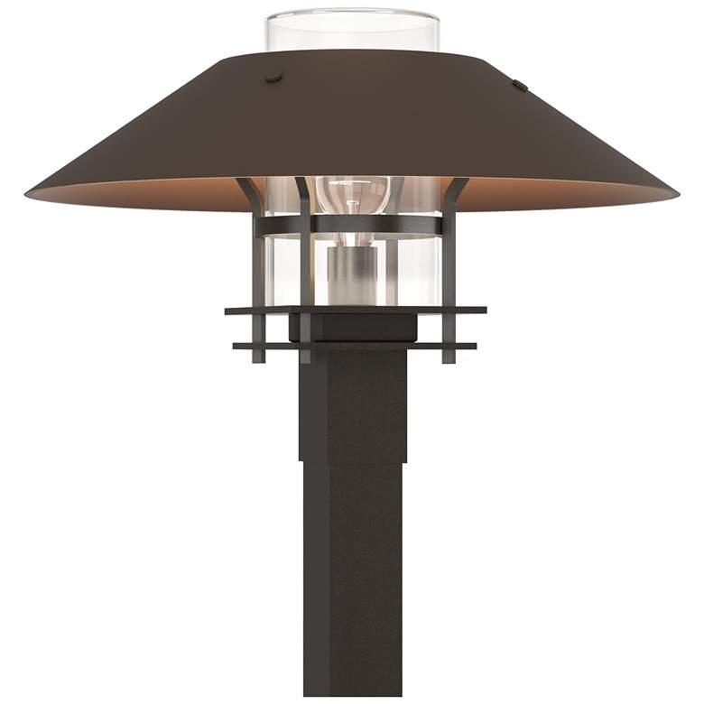 Image 1 Henry 15.8 inchH Bronze Accented Oiled Bronze Outdoor Post Light w/ Clear 