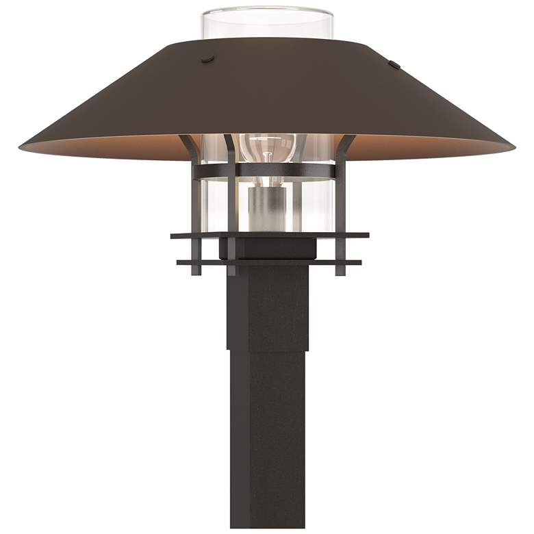 Image 1 Henry 15.8"H Bronze Accented Oiled Bronze Outdoor Post Light w/ Clear