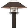 Henry 15.8"H Bronze Accented Oiled Bronze Outdoor Post Light w/ Clear 