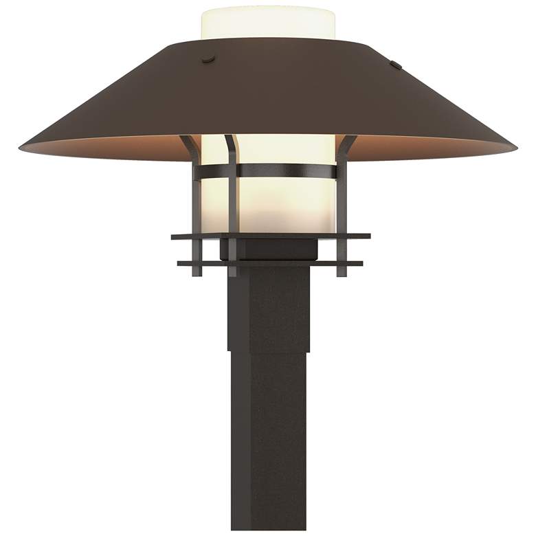 Image 1 Henry 15.8"H Bronze Accented Oiled Bronze Outdoor Post Light w/ Opal S