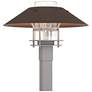 Henry 15.8"H Bronze Accented Steel Outdoor Post Light w/ Clear Shade