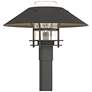 Henry 15.8"H Iron Accented Iron Outdoor Post Light w/ Clear Shade