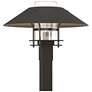 Henry 15.8"H Iron Accented Oiled Bronze Outdoor Post Light w/ Clear Sh