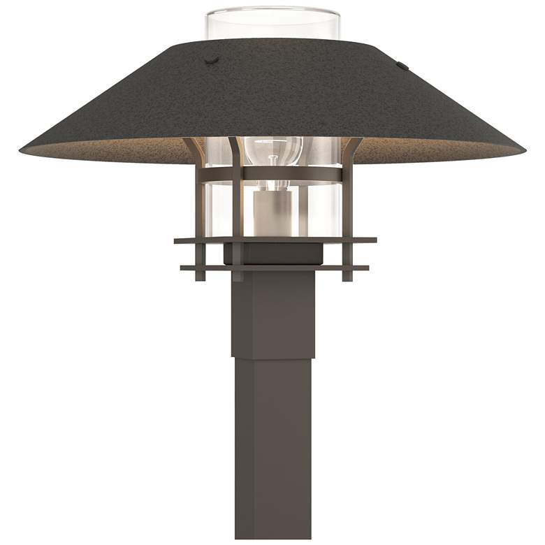 Image 1 Henry 15.8"H Natural Iron Accented Smoke Outdoor Post Light w/ Clear S