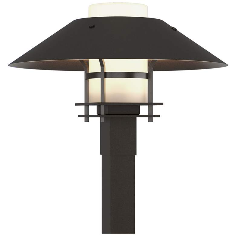 Image 1 Henry 15.8"H Oil Rubbed Bronze Outdoor Post Light w/ Opal Shade