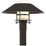 Henry 15.8"H Oil Rubbed Bronze Outdoor Post Light w/ Opal Shade