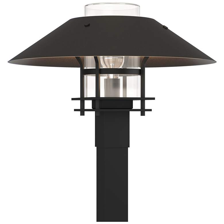Image 1 Henry 15.8"H Oiled Bronze Accented Black Outdoor Post Light w/ Clear S
