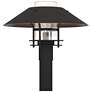 Henry 15.8"H Oiled Bronze Accented Black Outdoor Post Light w/ Clear S