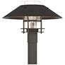 Henry 15.8"H Oiled Bronze Accented Smoke Outdoor Post Light w/ Clear S