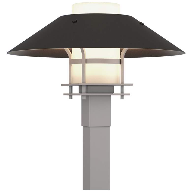 Image 1 Henry 15.8"H Oiled Bronze Accented Steel Outdoor Post Light w/ Opal Sh