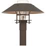 Henry 15.8"H Smoke Accented Bronze Outdoor Post Light w/ Clear Shade