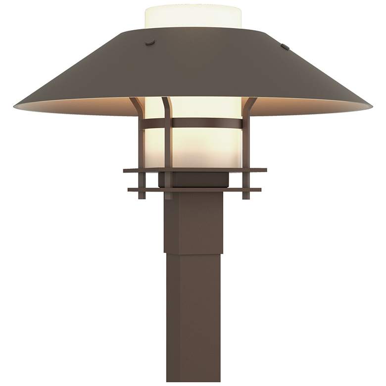 Image 1 Henry 15.8"H Smoke Accented Bronze Outdoor Post Light w/ Opal Shade