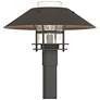 Henry 15.8"H Smoke Accented Natural Iron Outdoor Post Light w/ Clear S