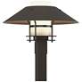 Henry 15.8"H Smoke Accented Oiled Bronze Outdoor Post Light w/ Opal Sh