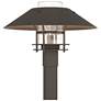 Henry 15.8"H Smoke Accented Smoke Outdoor Post Light w/ Clear Shade