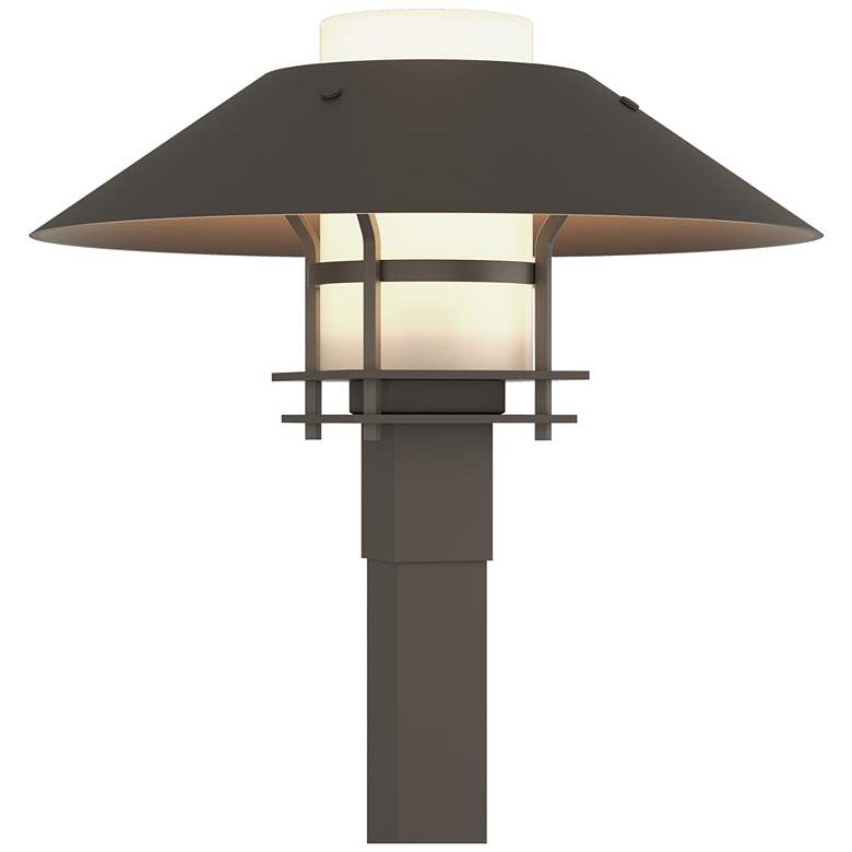 Image 1 Henry 15.8"H Smoke Accented Smoke Outdoor Post Light w/ Opal Shade