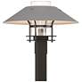Henry 15.8"H Steel Accented Oiled Bronze Outdoor Post Light w/ Clear S