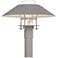Henry 15.8"H Steel Accented Steel Outdoor Post Light w/ Clear Shade