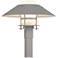 Henry 15.8"H Steel Accented Steel Outdoor Post Light w/ Opal Shade