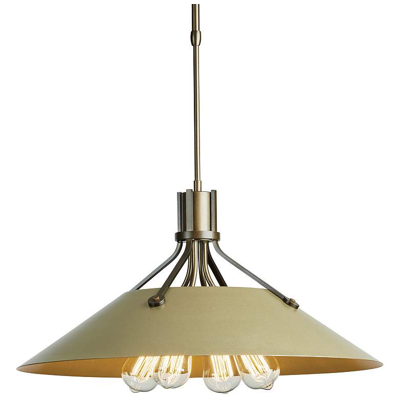 Image 1 Henry 23.1" Wide Soft Gold Accented Bronze Pendant