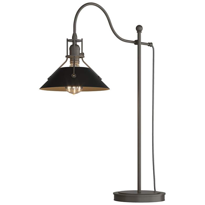 Image 1 Henry 27.1" High Black Accented Dark Smoke Table Lamp