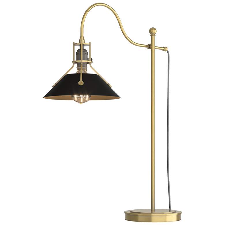 Image 1 Henry 27.1 inch High Black Accented Modern Brass Table Lamp